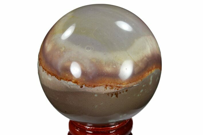 Polished Polychrome Jasper Sphere - Madagascar #118122